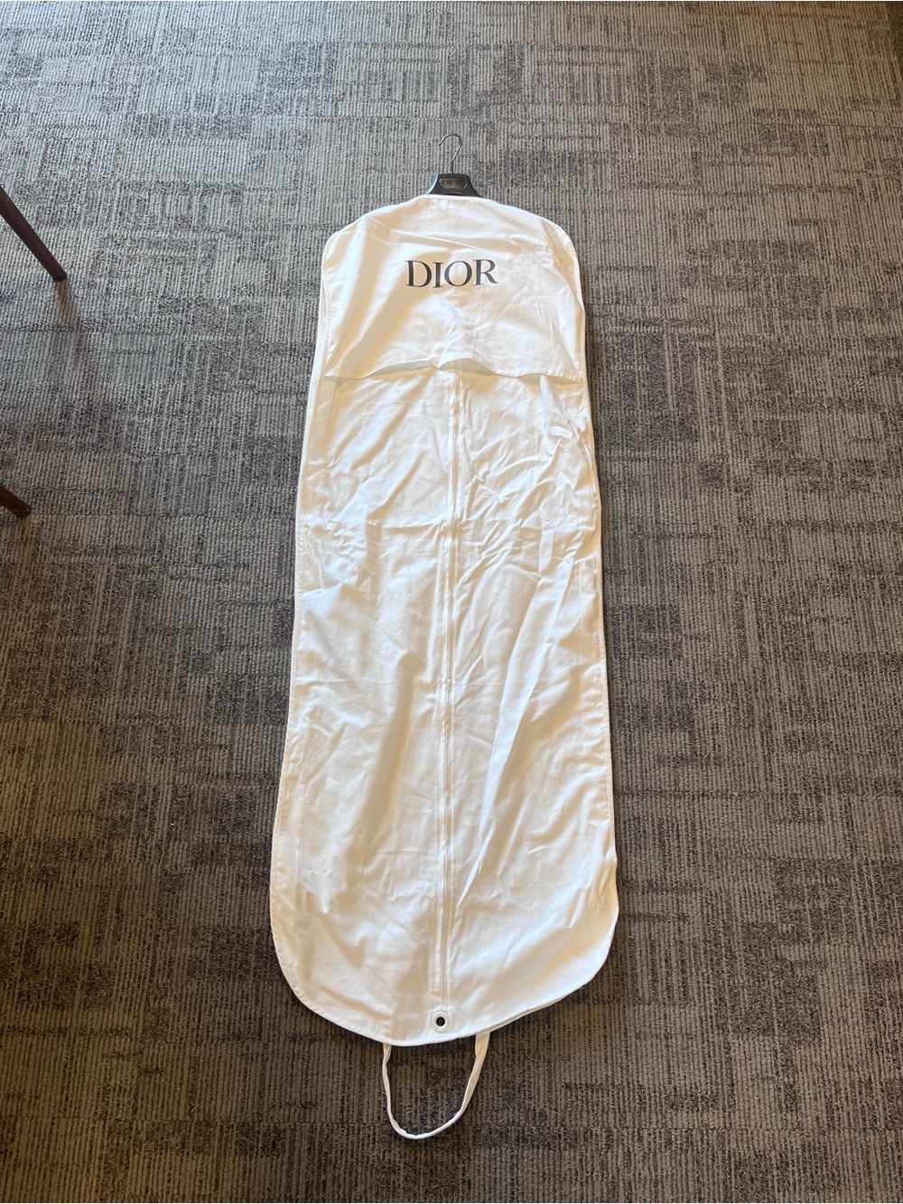 Dior White Logo Garment Cover